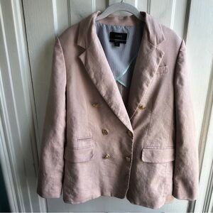 J. Crew Blush Double-Breasted Blazer Size 8